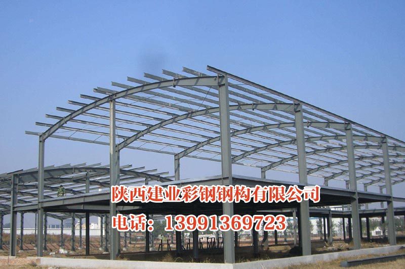建业钢结构工程-甘肃工地施工现场